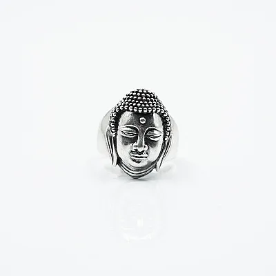 Inel simbol cap Buddha Argint - 1