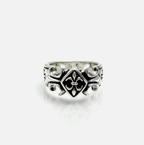 Inel Fleur de Lys cruce Argint