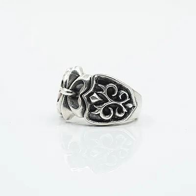 Inel Fleur de Lys broderie Argint - 5