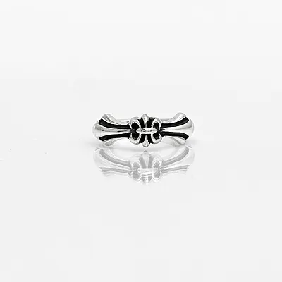 Inel Fleur de Lis slim Argint - 1