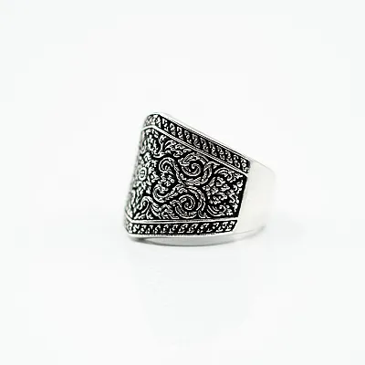 Inel lat broderie gotica Argint - 6