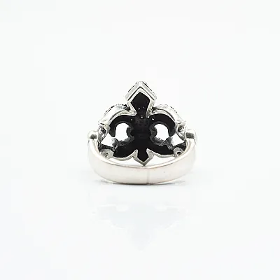 Inel Fleur de Lys c.z.transparent Argint - 3