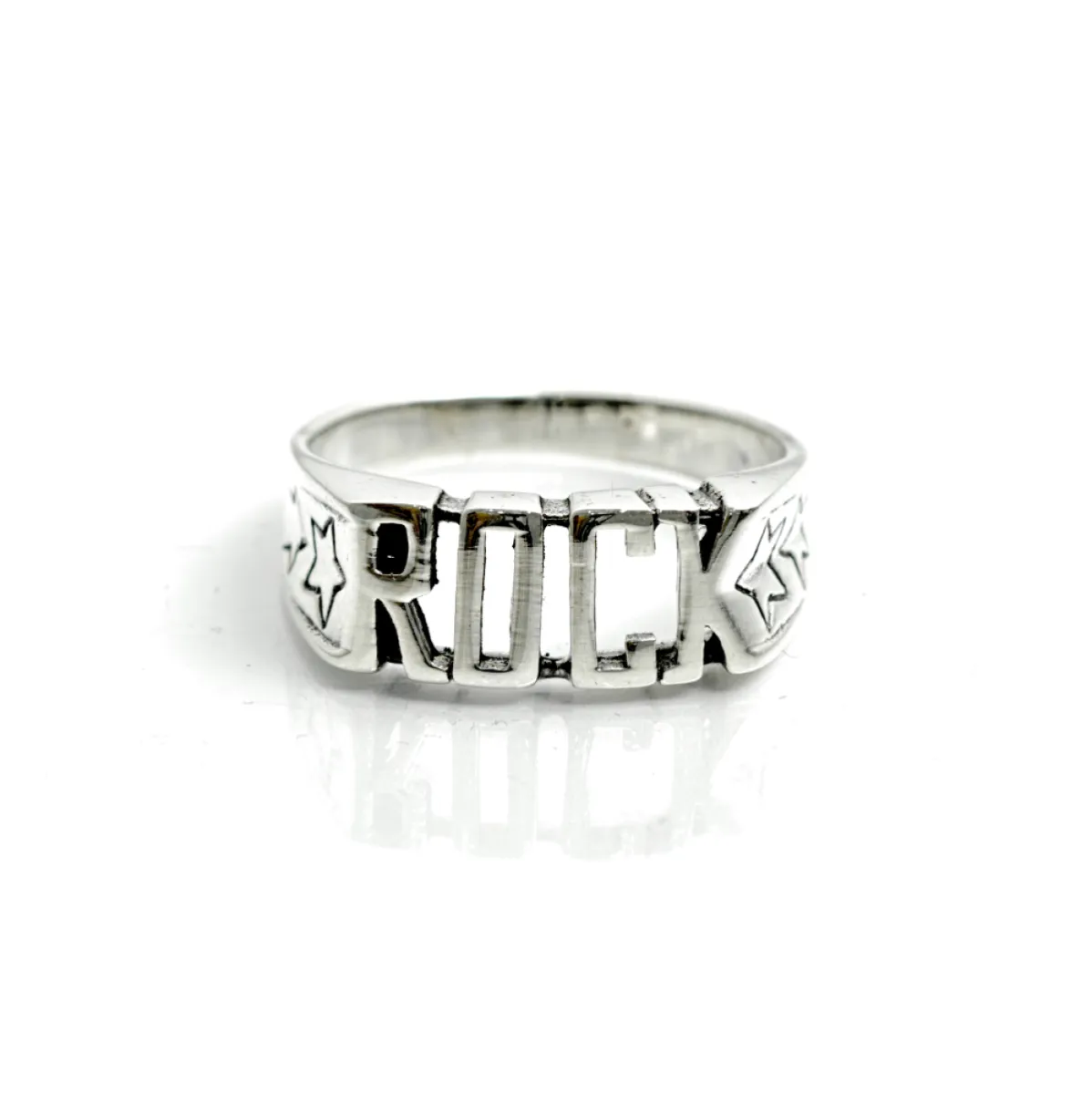 Inel simbol rock Argint