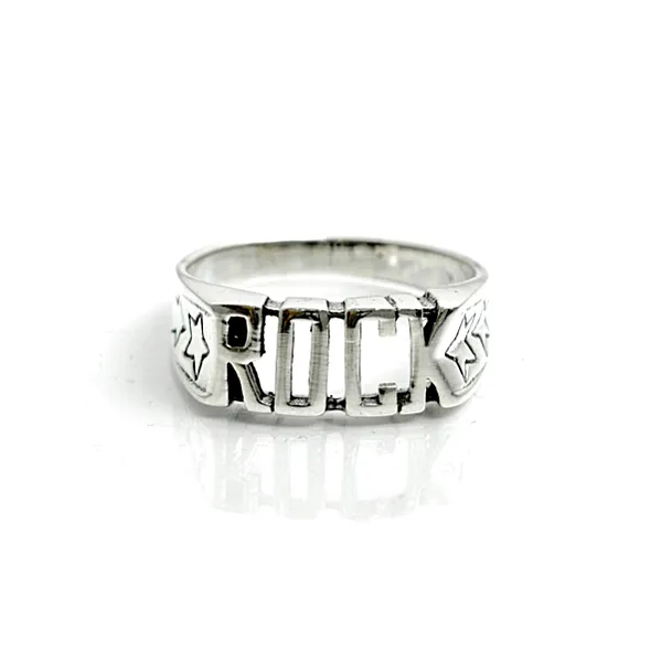 Inel simbol rock Argint