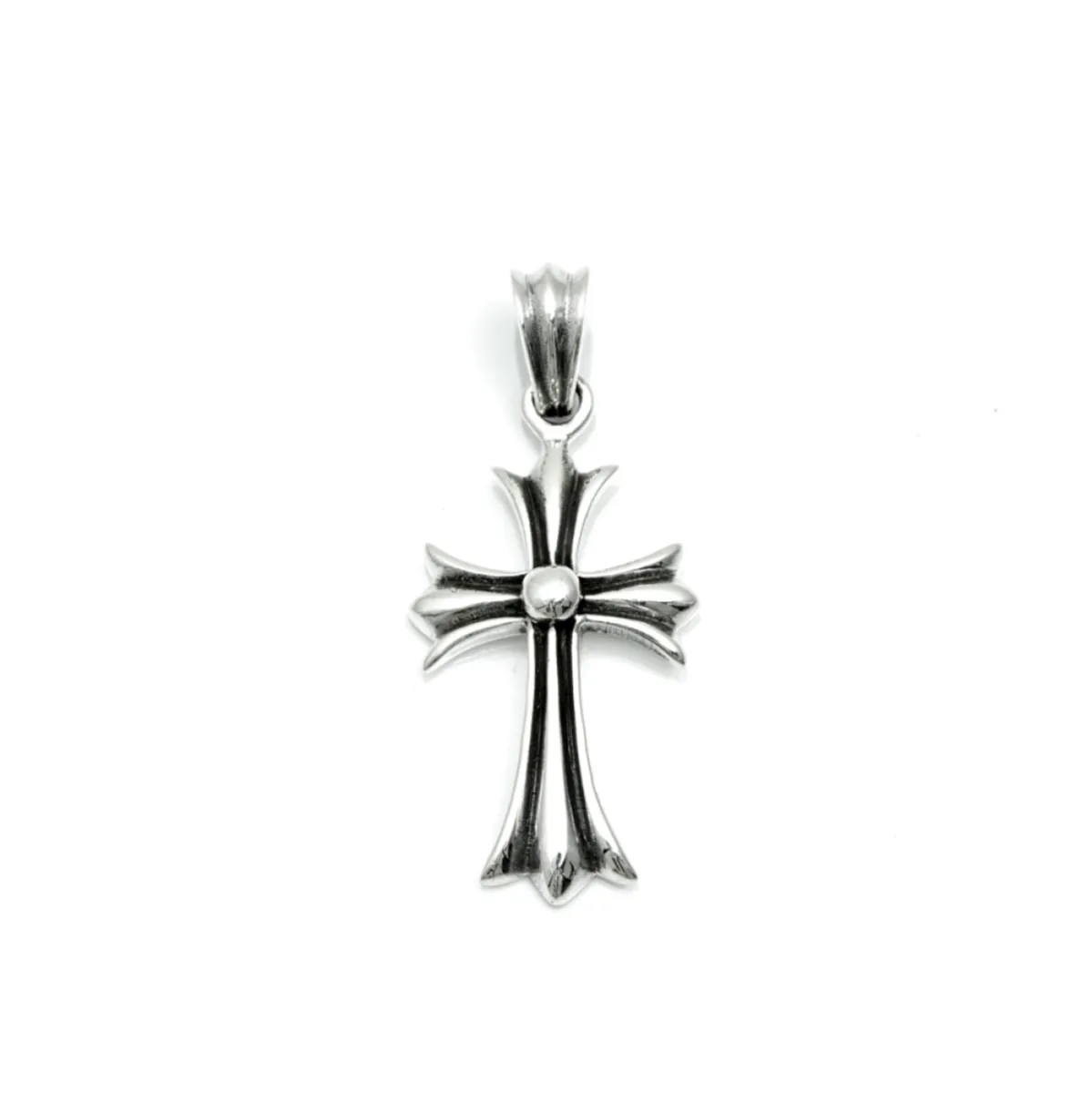 Pandantiv gotic cruce bulina sl Argint