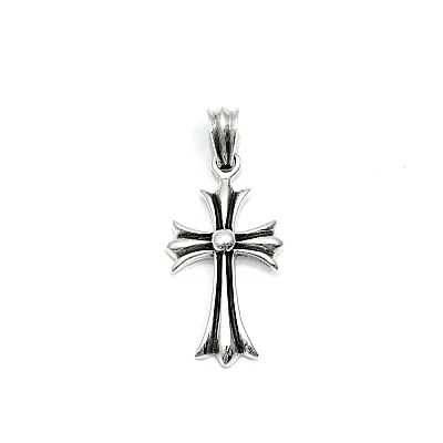 Pandantiv gotic cruce bulina sl Argint - 1