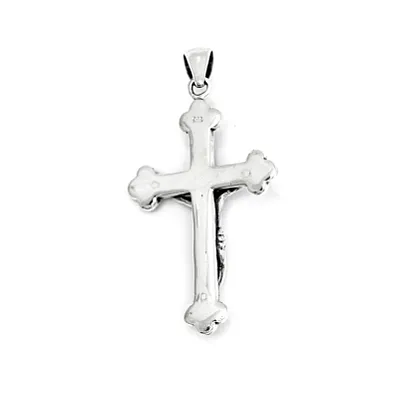 Pandantiv cruce Isus hammered Argint - 3
