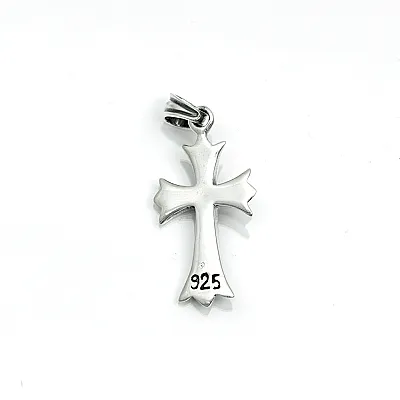 Pandantiv gotic cruce bulina sl Argint - 3