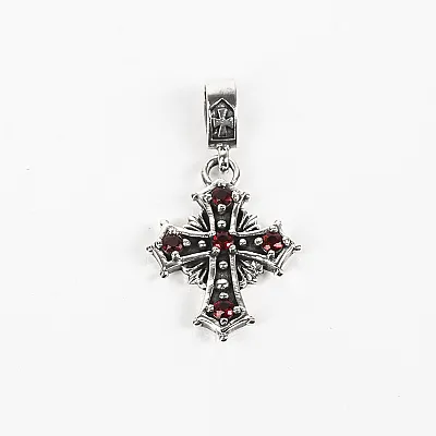 Pandantiv mini cruciulita zirconii Argint - 3