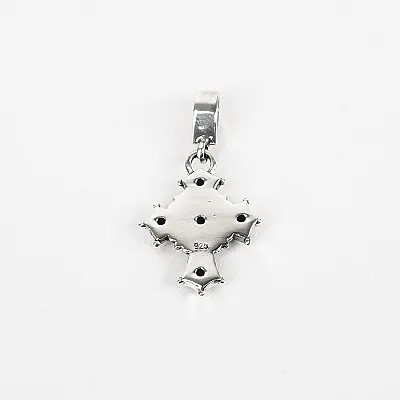 Pandantiv mini cruciulita zirconii Argint - 7