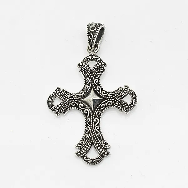 Pandantiv cruce broderie l Argint