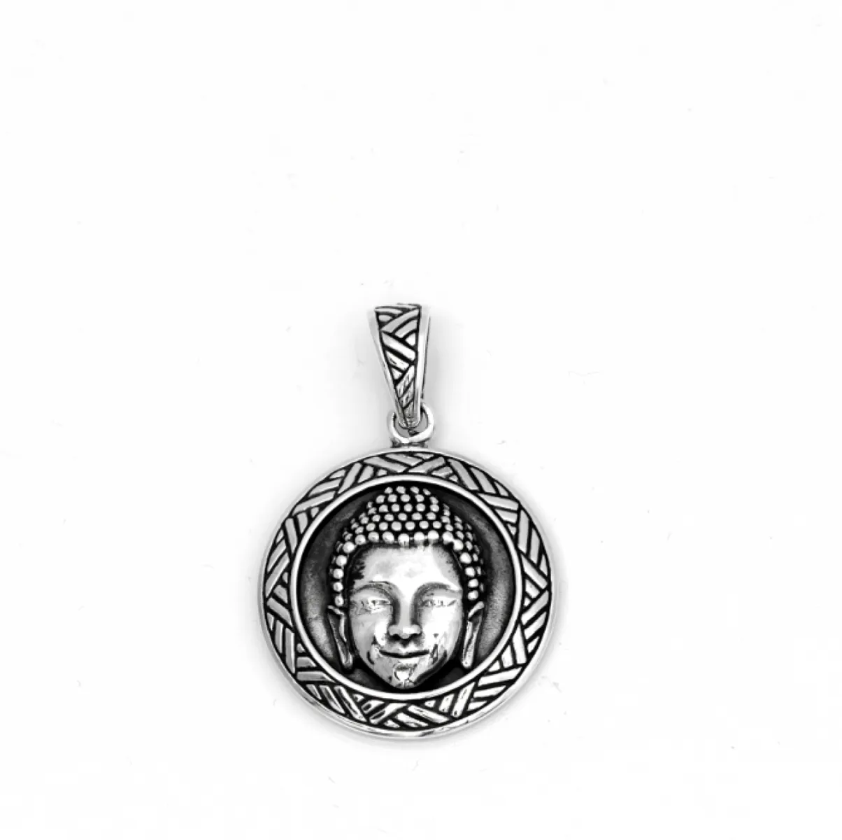Pandantiv rotund Buddha Argint