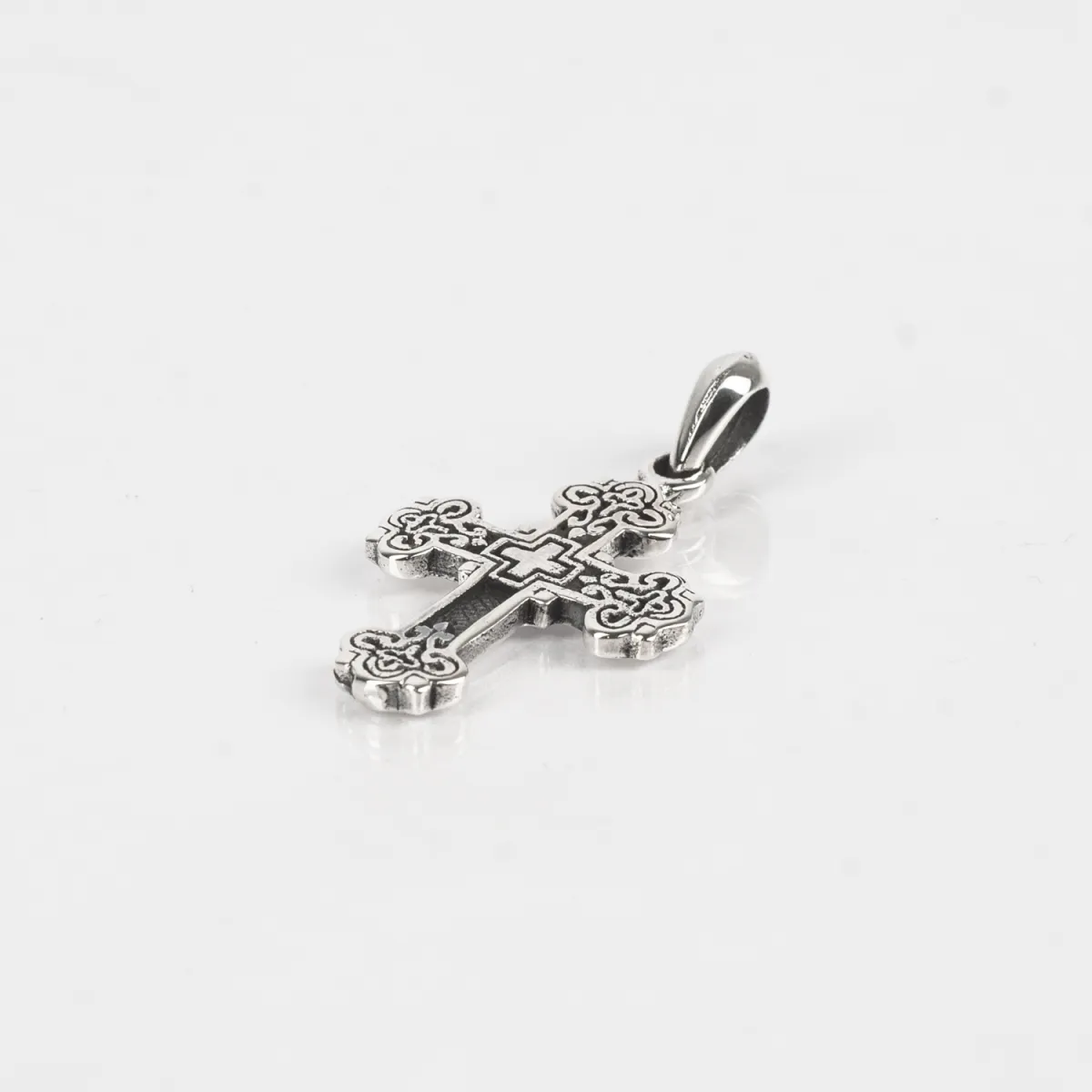Pandantiv cruce broderie Argint