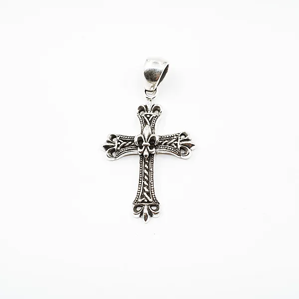 Pandantiv cruce Fleur de Lys m Argint