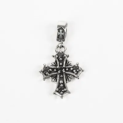Pandantiv mini cruciulita zirconii Argint - 5