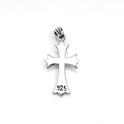 Pandantiv gotic cruce bulina sl Argint - 4