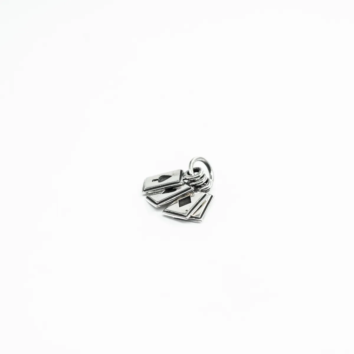 Pandantiv tip charms carti de joc Argint