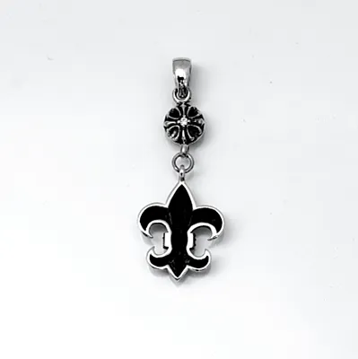 Pandantiv Fleur de Lys broderie Argint - 3
