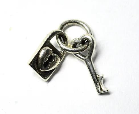 Pandantiv cheie si lacatel Argint - 1