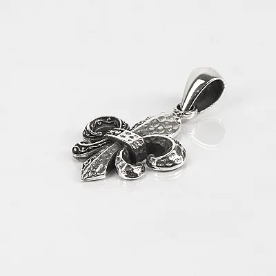 Pandantiv fleur de lys broderie m Argint - 2