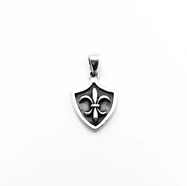Pandantiv Fleur de Lys tip blazon Argint