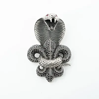 Pandantiv cobra Fleur de Lys Argint - 1