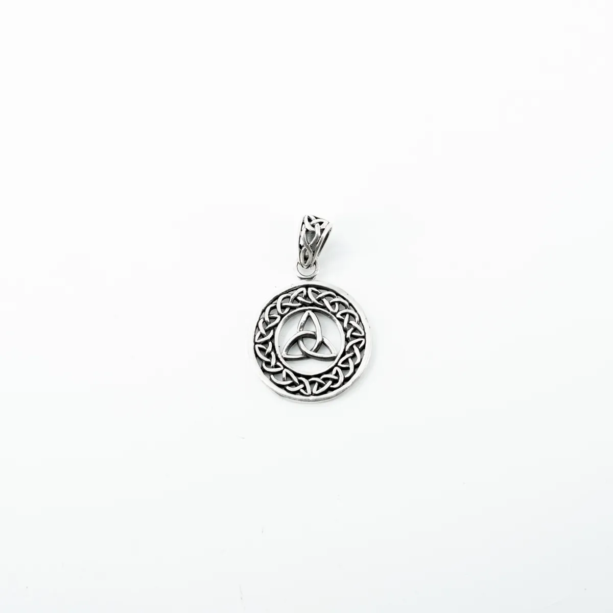 Pandantiv triquetra rotund Argint