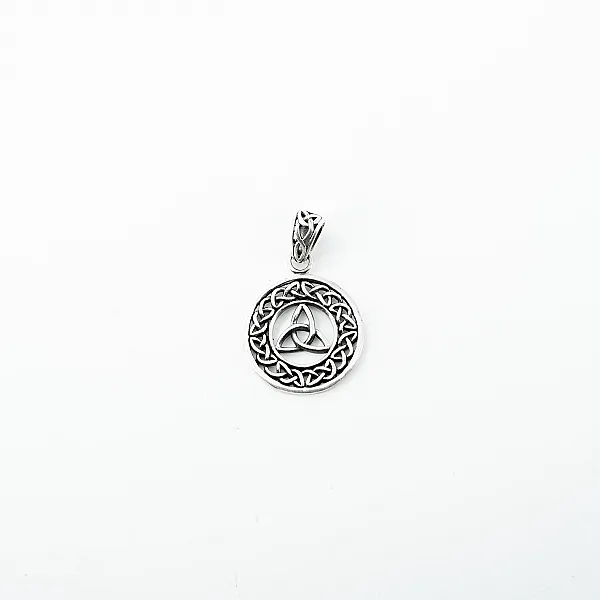 Pandantiv triquetra rotund Argint
