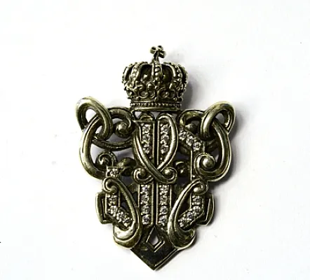 Pandantiv blazon coroana c.z.transparente Argint - 1