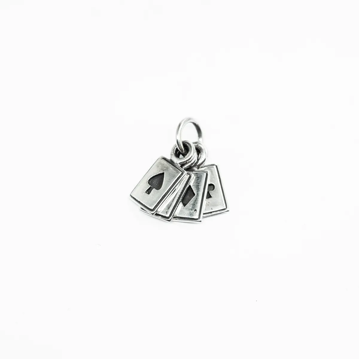 Pandantiv tip charms carti de joc Argint