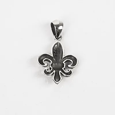Pandantiv fleur de lys broderie m Argint - 3