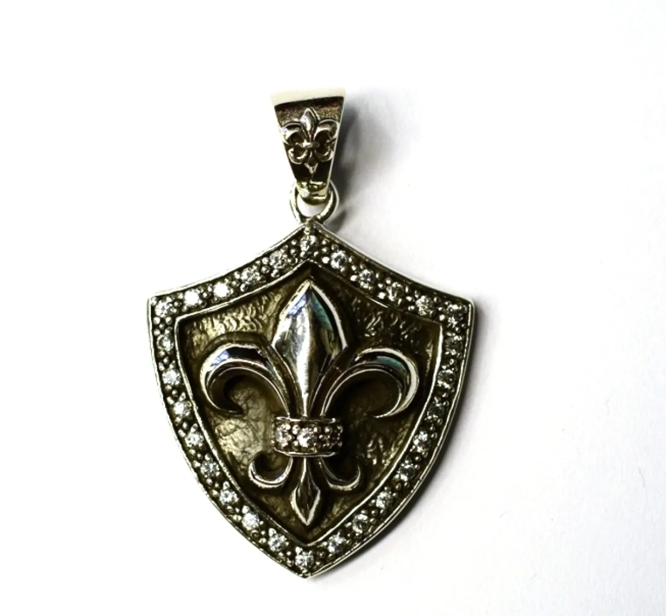 Pandantiv Fleur de Lys blazon Argint