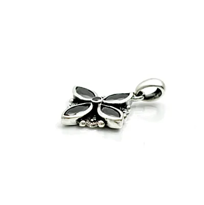 Pandantiv floare zirconiu Argint - 2