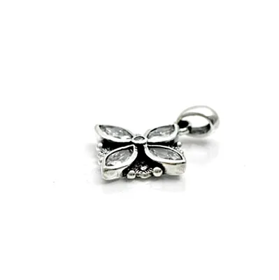 Pandantiv floare zirconiu Argint - 4