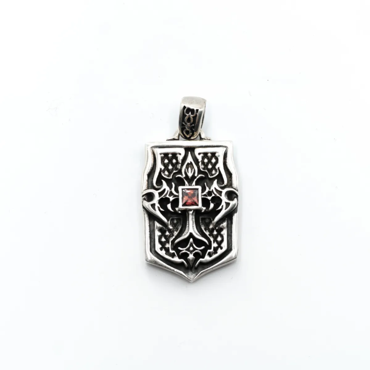 Pandantiv blazon cruce gotica Argint