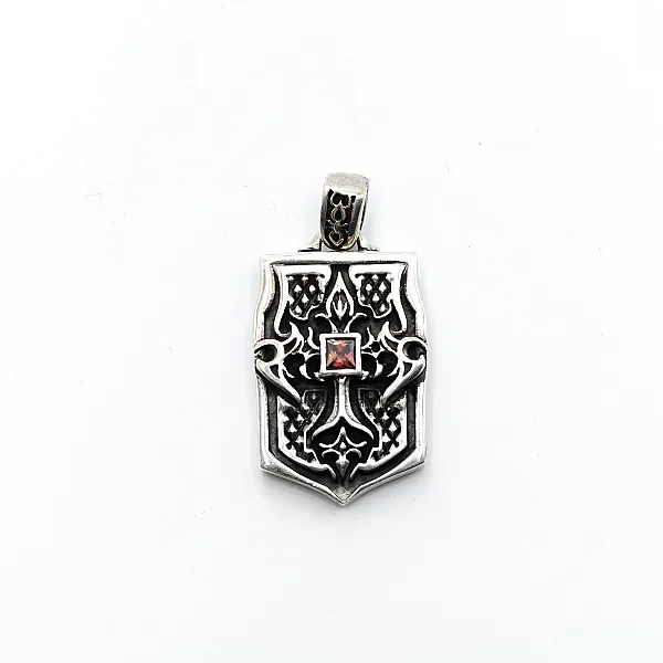 Pandantiv blazon cruce gotica Argint