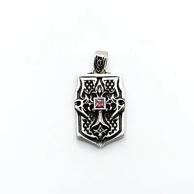 Pandantiv blazon cruce gotica Argint - 1