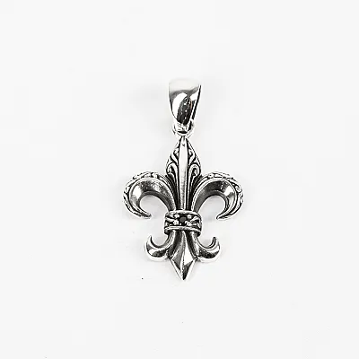 Pandantiv fleur de lys broderie s Argint - 1