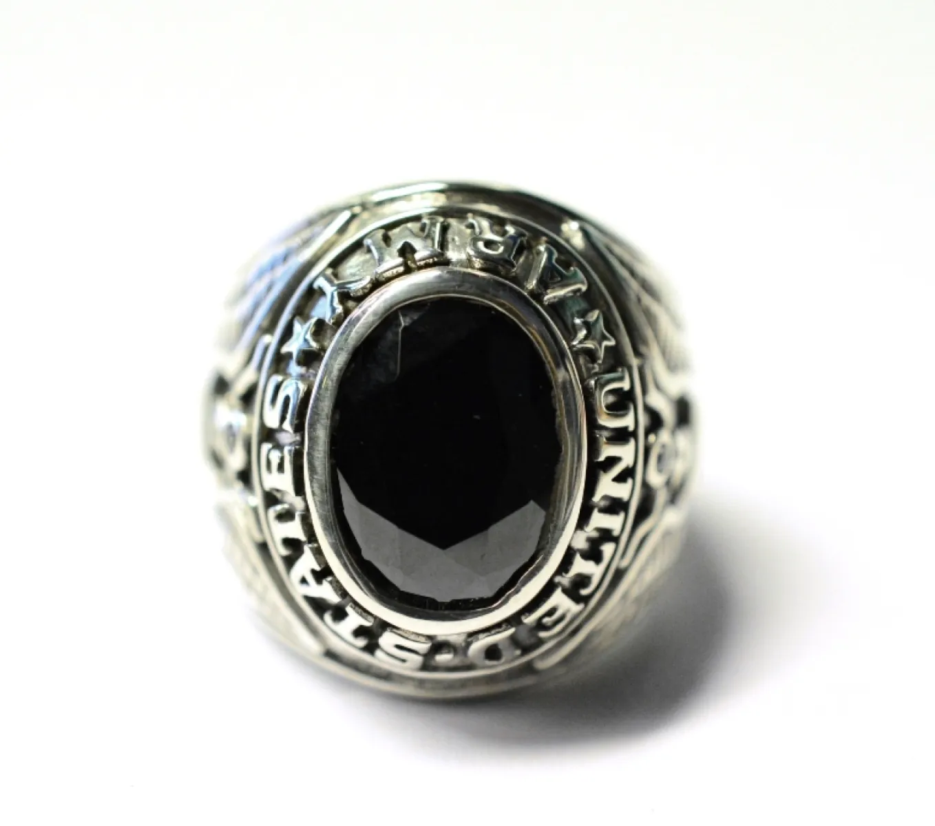 Inel piatra USA black Argint