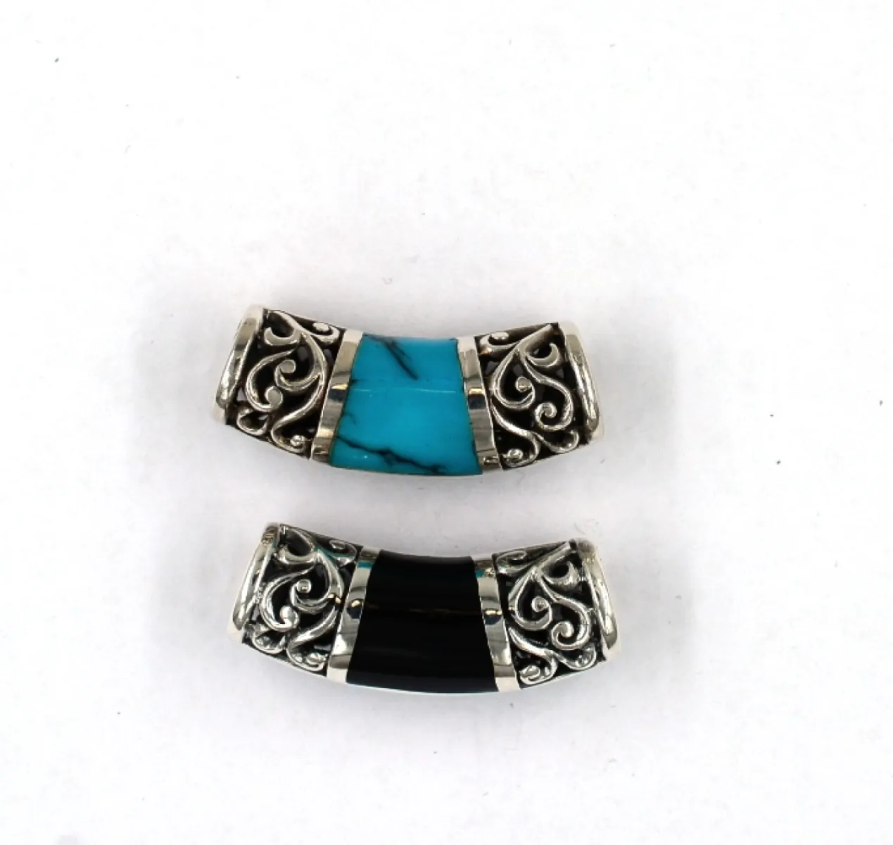 Charms lant broderie Argint