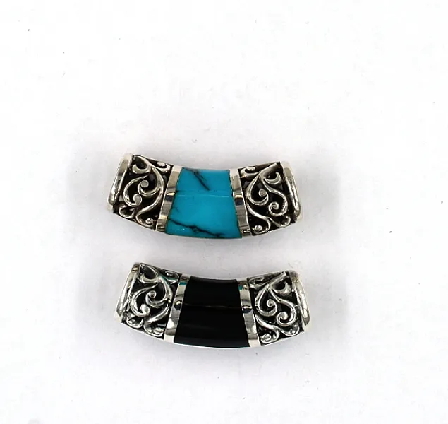 Charms lant broderie Argint