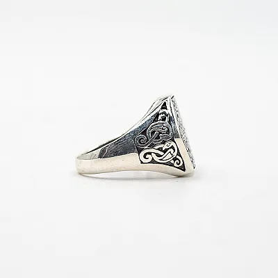 Inel hexagonal noduri celtice Argint - 3