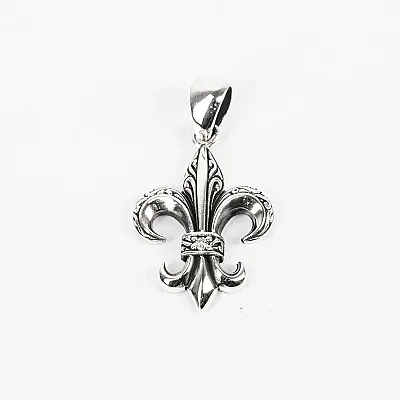 Pandantiv fleur de lys broderie s Argint - 4