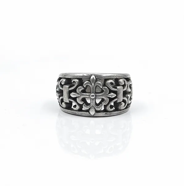 Inel cruce fleur de lys Argint