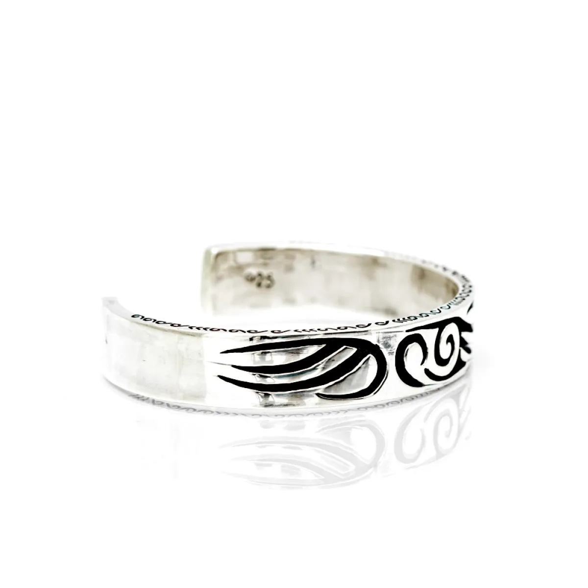 Bratara fixa lata model celtic Argint