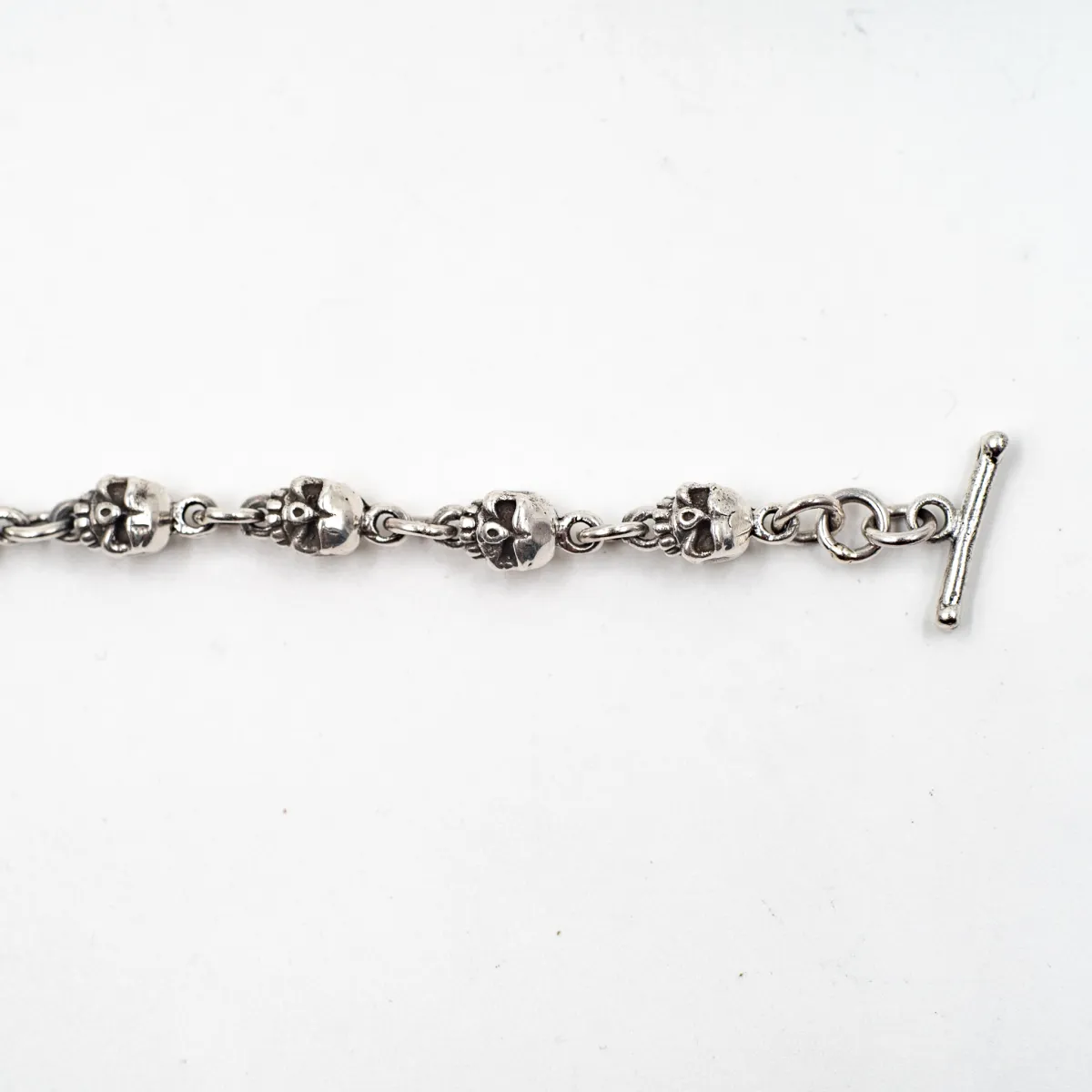Colier mini cranii m Argint