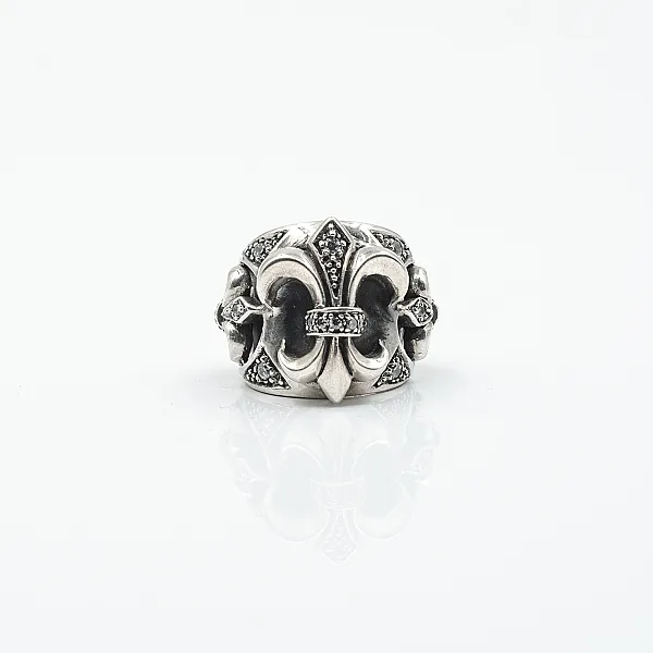 Inel crin imperial zirconiu transparent Argint