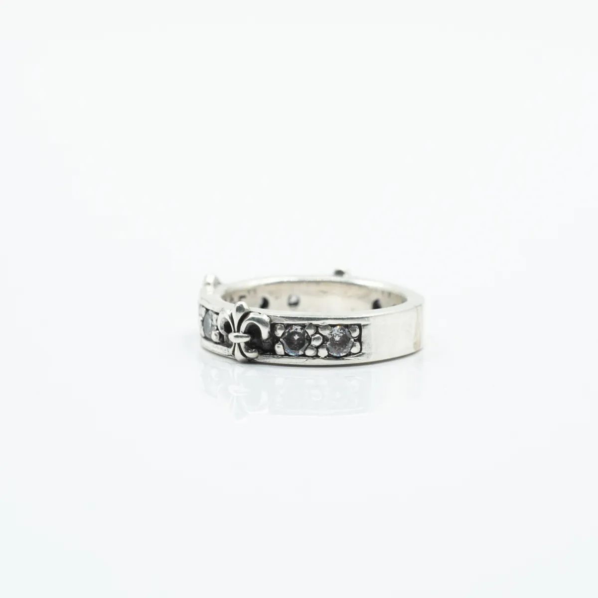 Verigheta Fleur de Lys cz.transparent Argint
