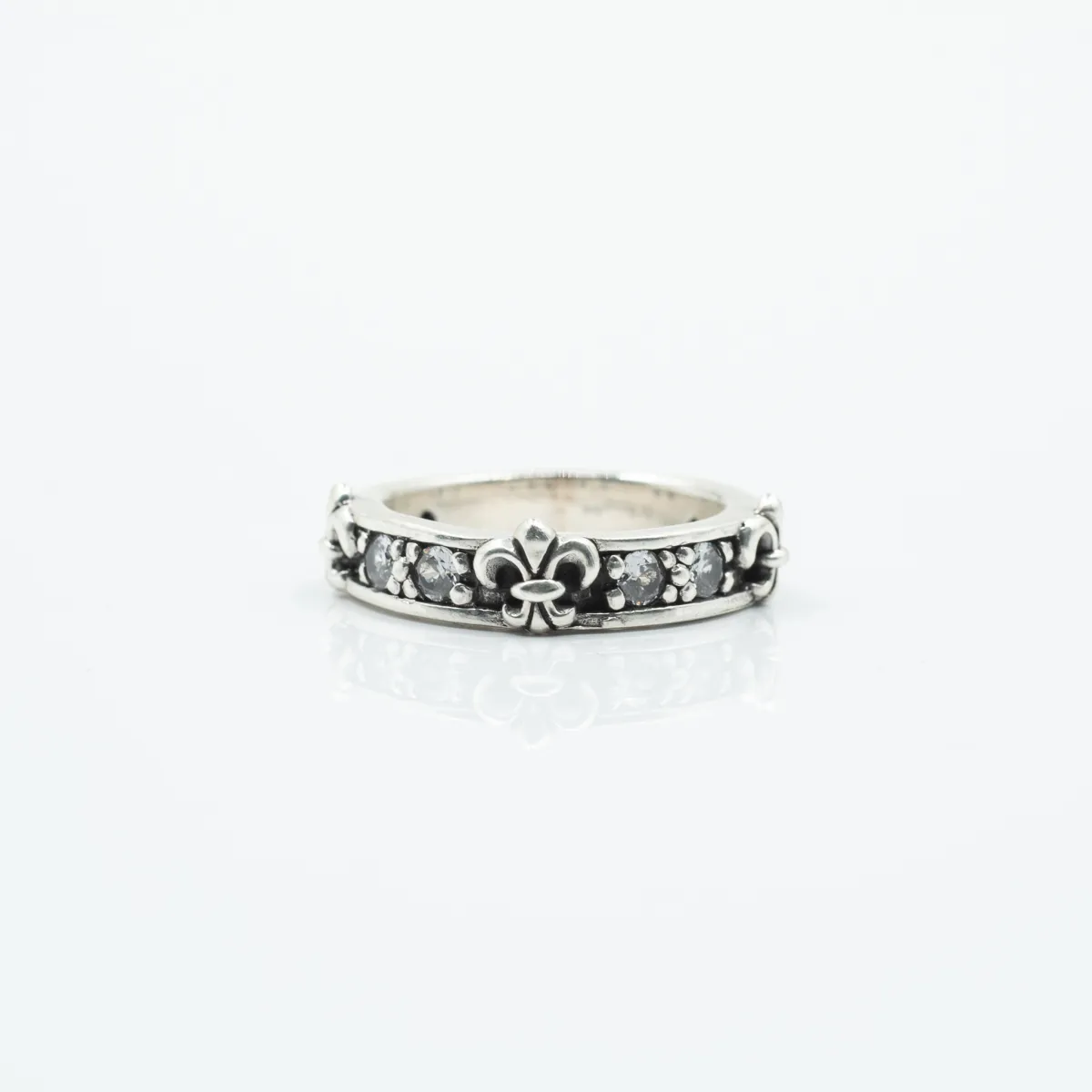 Verigheta Fleur de Lys cz.transparent Argint