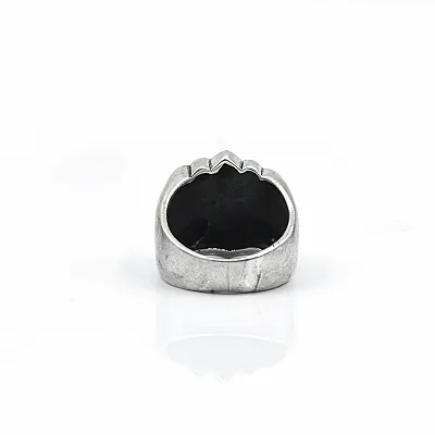 Inel crin imperial simplu Argint - 4